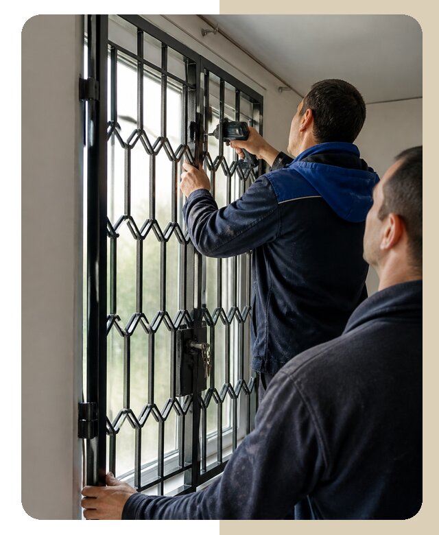 Установка распашных решеток в Ртищеве цена от 6640 р. | ДвериЛегко-Ртщ