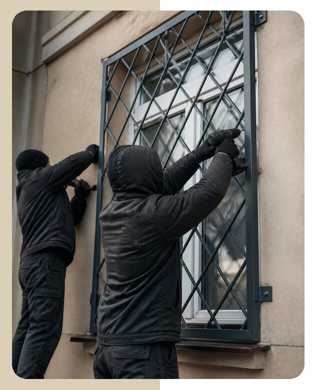 Установка антивандальных решеток на окна в Ртищеве